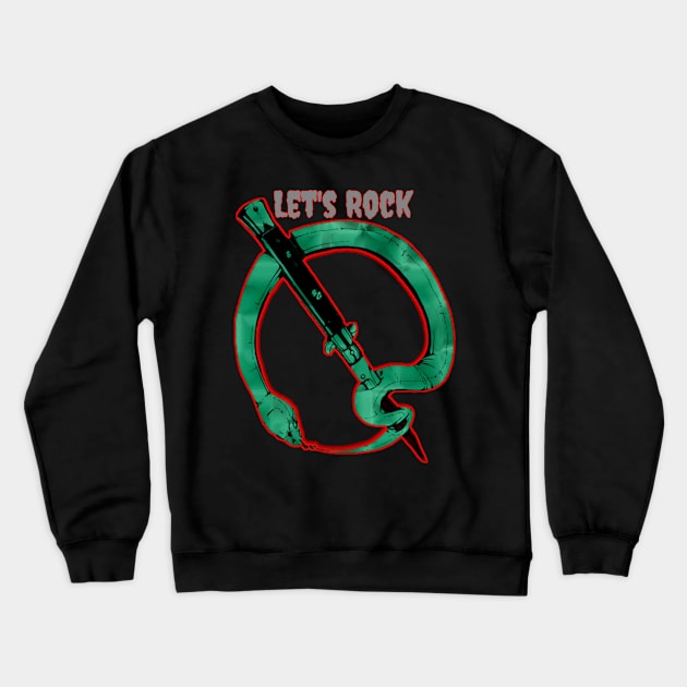 Let's Rock original qotsa snake Crewneck Sweatshirt by Gilangdiska